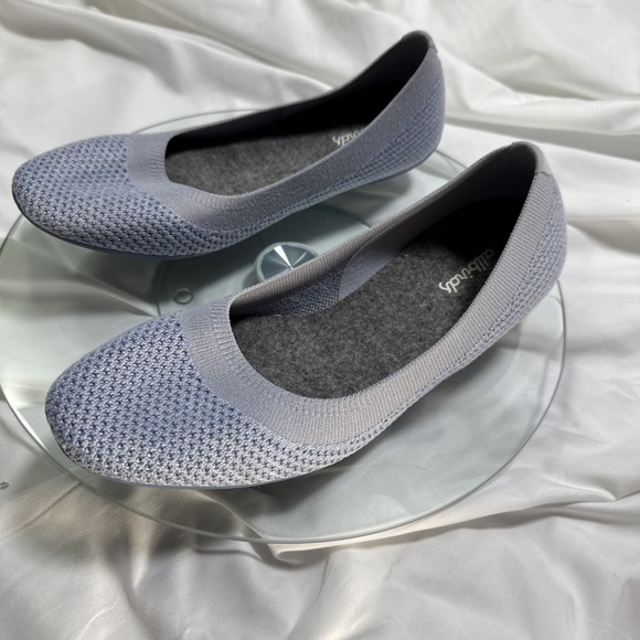 Allbirds Tree Breezers Women's Knit Ballet Flats Size 8 Mist Gray - Picture 4 of 7